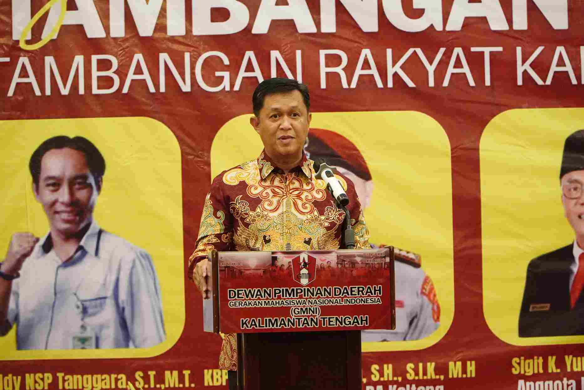 Gubernur dan Wagub Hadiri Dies Natalis ke-72 DPD GMNI Kalteng dan Seminar Pertambangan Rakyat