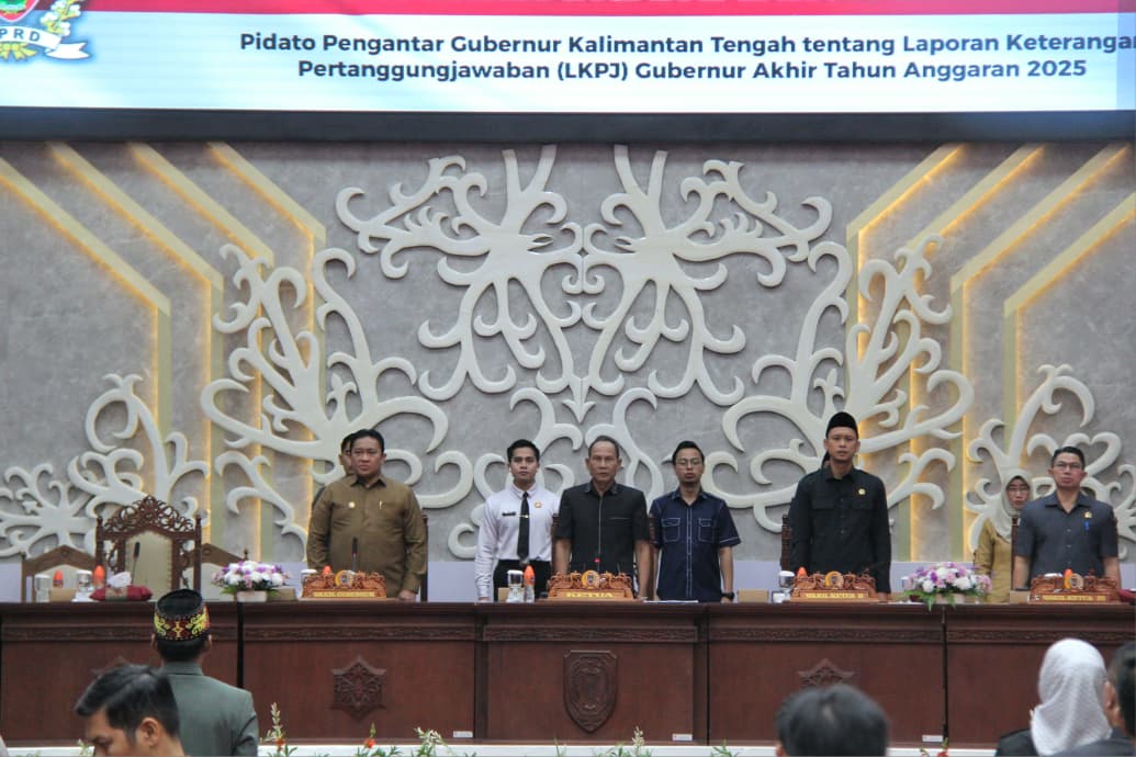 Rapat Paripurna Ke-3 DPRD Kalteng 2026 Dihadiri Wakil Gubernur Edy Pratowo