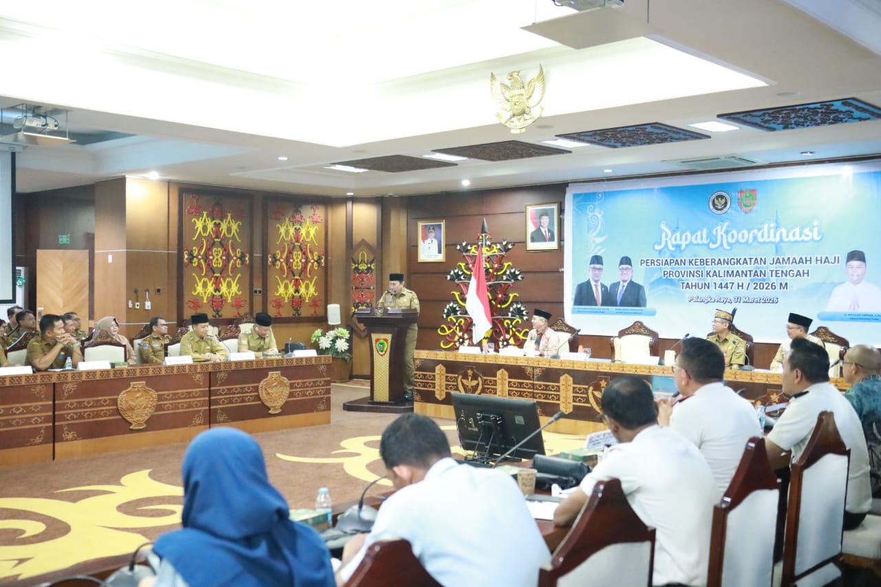 Persiapan Haji 2026, Pemprov Kalteng Matangkan Koordinasi Keberangkatan Jamaah