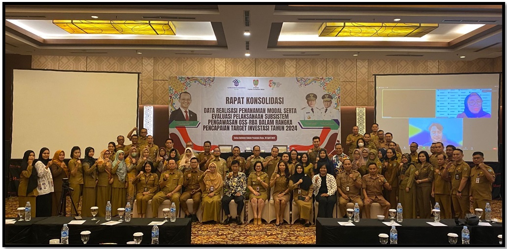DPMPTSP Prov. Kalteng Laksanakan Rapat Konsolidasi Data Realisasi Penanaman Modal dan Evaluasi Pelaksanaan Subsistem Pengawasan Online Single Submission Risk Based Approach
