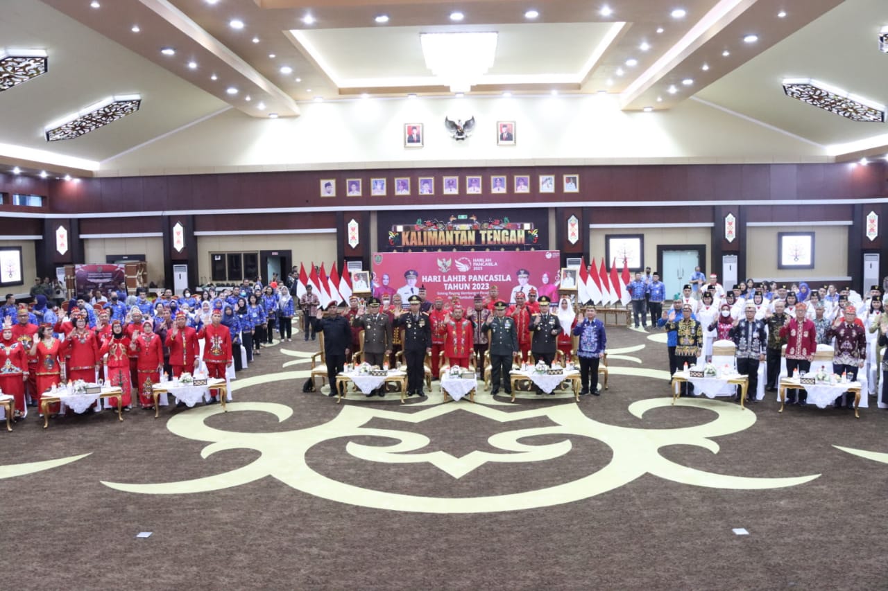 Pemerintah Provinsi Kalteng Ikuti Upacara Peringatan Hari Lahir Pancasila