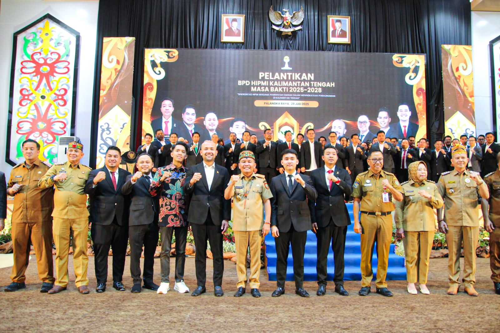 Gubernur Kalteng Agustiar Sabran Hadiri Pelantikan Pengurus BPD HIPMI Kalteng Masa Bakti 2025–2028