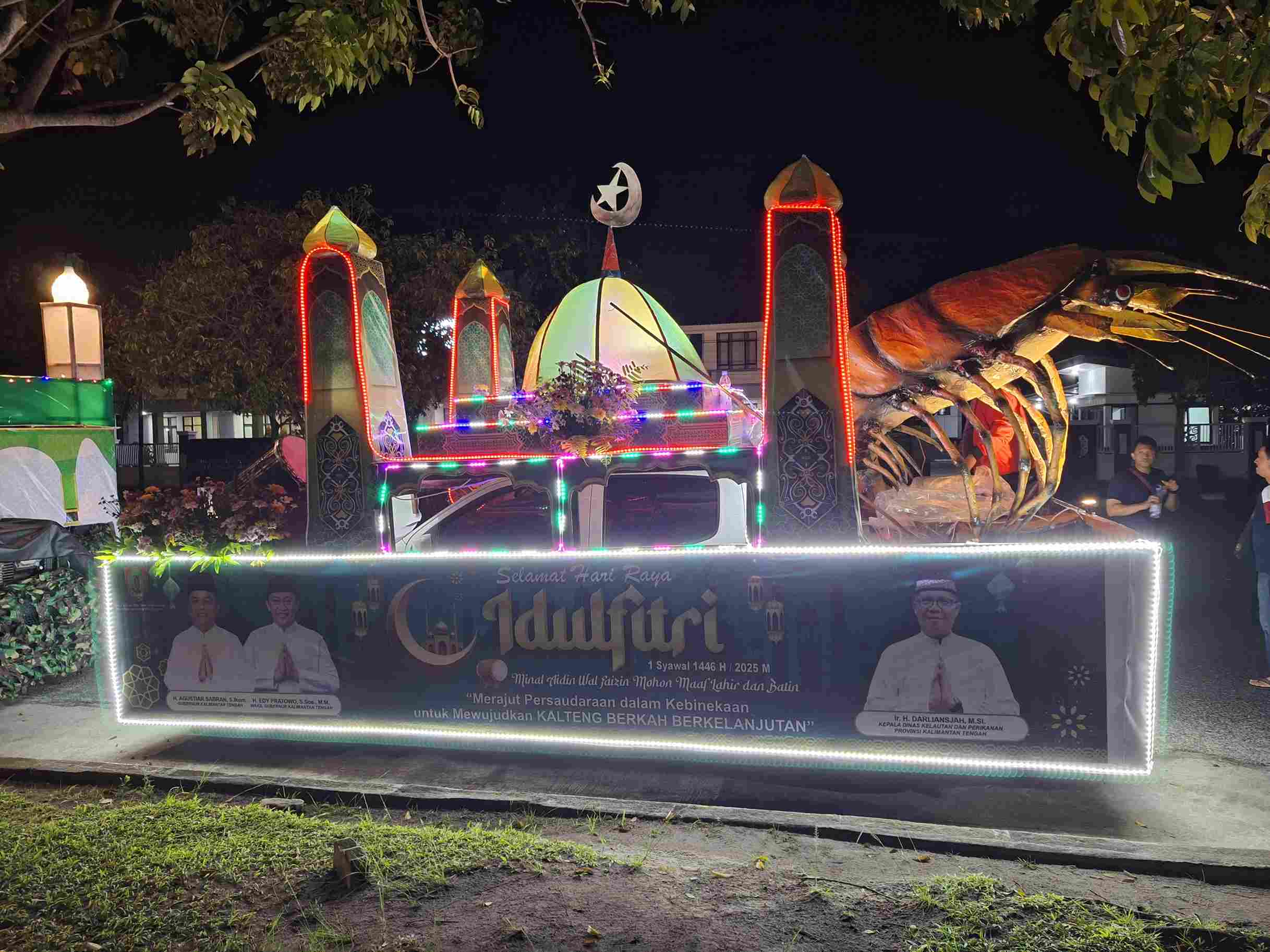 Dislutkan Prov. Kalteng Raih Harapan III Lomba Mobil Hias Pawai Gema Takbir