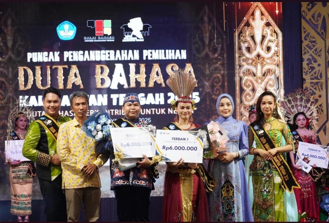 Ketua TP PKK Kalteng Aisyah Thisia Agustiar Sabran Berharap Duta Bahasa Terpilih Bisa Turut Melestarikan Bahasa Daerah
