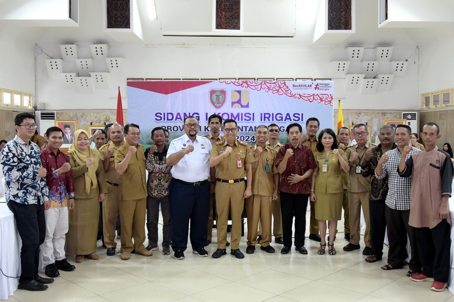 Kepala Bappedalitbang Prov. Kalteng Leonard S. Ampung Buka Sidang I Komisi Irigasi Prov. Kalteng