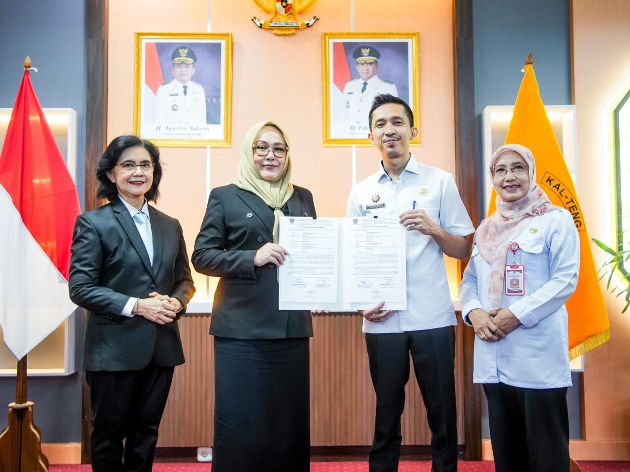 Pj Sekda Linae Victoria Aden Pimpin Sertijab Kepala Perangkat Daerah di Lingkungan Pemprov Kalteng