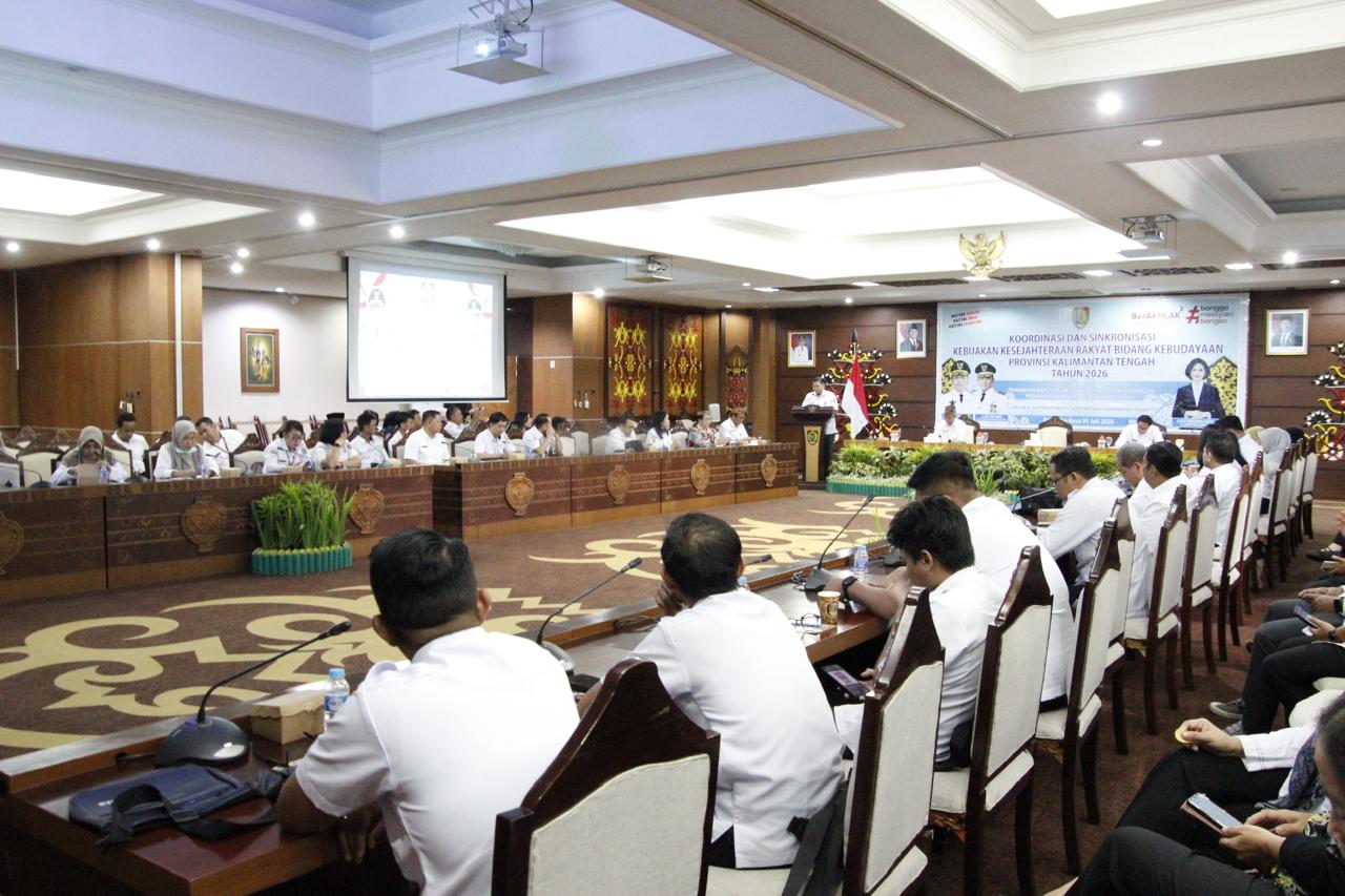 Pemprov Kalteng Gelar Koordinasi dan Sinkronisasi Kebijakan Kesra Bidang Kebudayaan