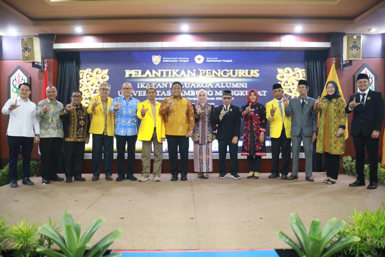 Wagub Edy Pratowo Hadiri Pelantikan Pengurus IKA ULM Kalteng Periode 2026–2030
