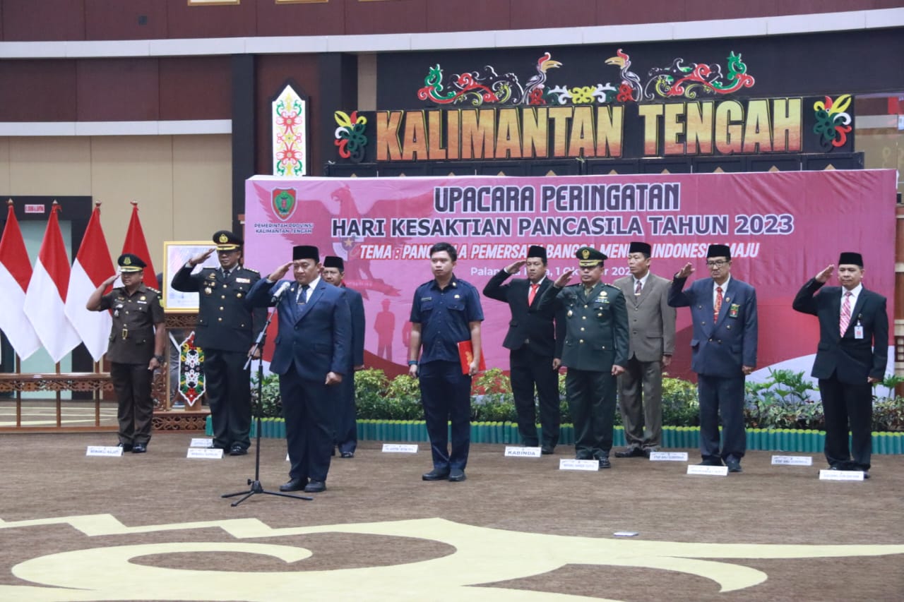 Wagub Kalteng Edy Pratowo Pimpin Upacara Peringatan Hari Kesaktian Pancasila