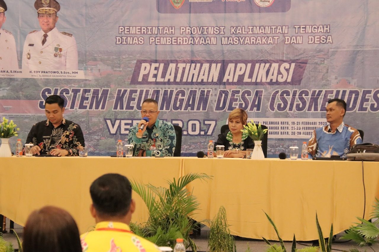 Dinas PMD Prov. Kalteng Gelar Pelatihan Aplikasi Sistem Keuangan Desa Versi 2.0.7 Tahun 2025 Angkatan II