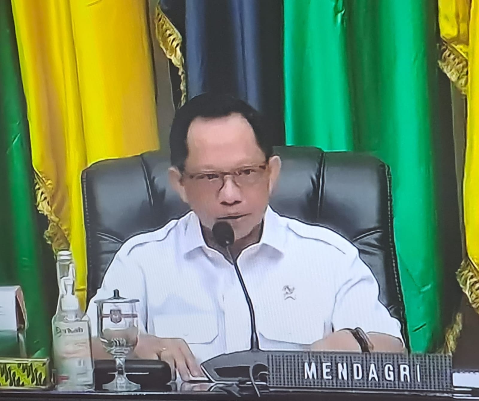 Sahli Yuas Elko Hadiri Rakor Pengendalian Inflasi Tahun 2023 Bersama Menteri Dalam Negeri RI Tito Karnavian Secara Virtual