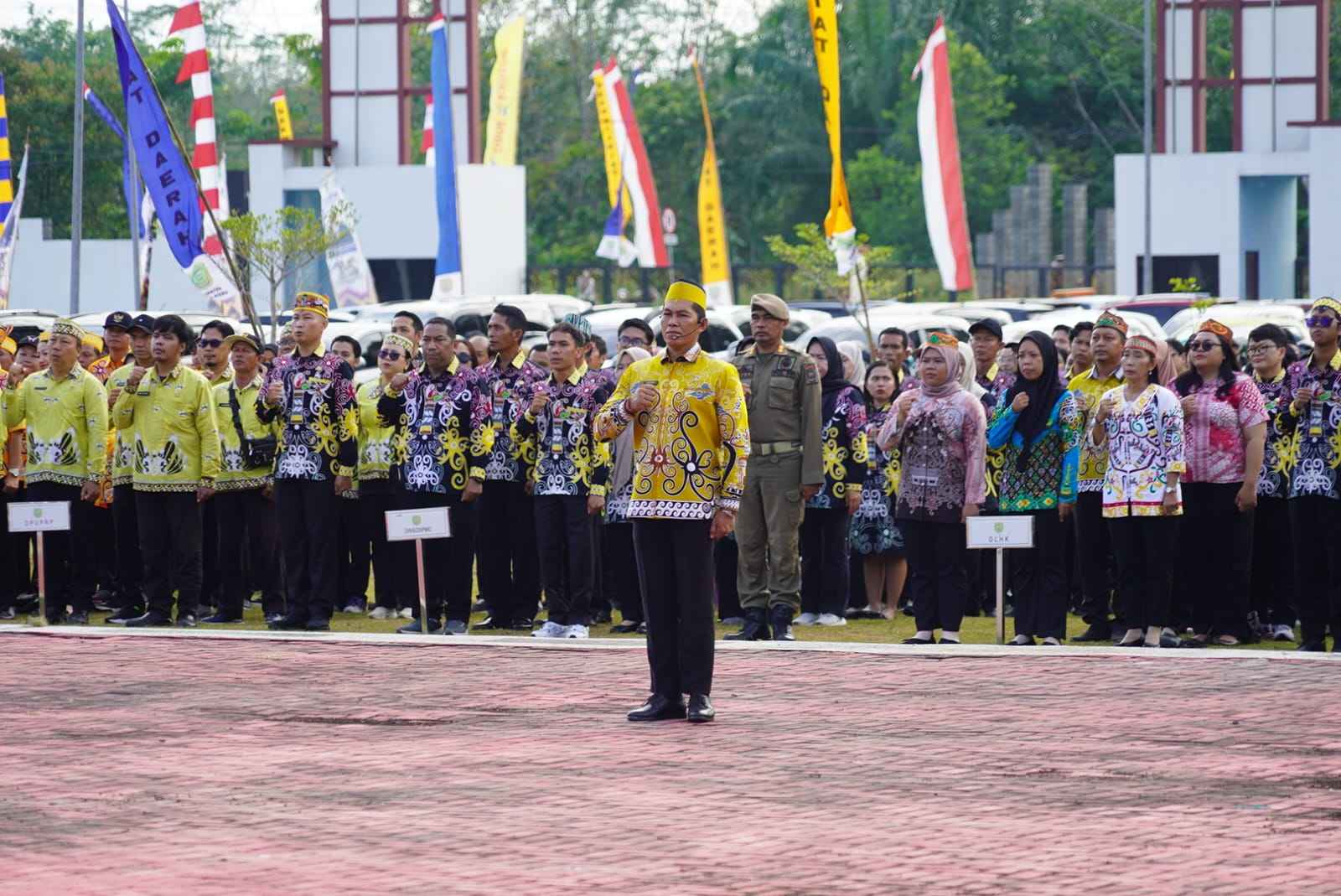 Gubernur Kalteng Agustiar Sabran Pimpin Peringatan Hari Jadi Ke-24 Kabupaten Pulang Pisau