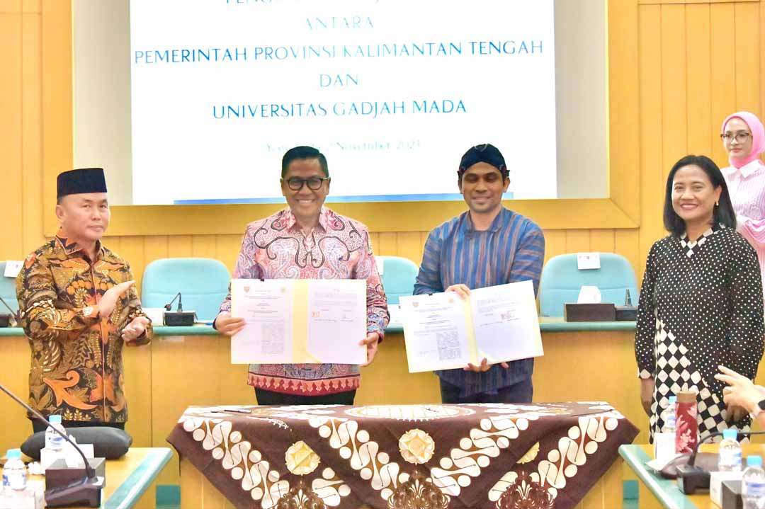 Gubernur Sugianto Sabran Hadiri Audiensi dan Penandatanganan PKS Antara Perangkat Daerah Lingkup Pemprov Kalteng Dengan UGM