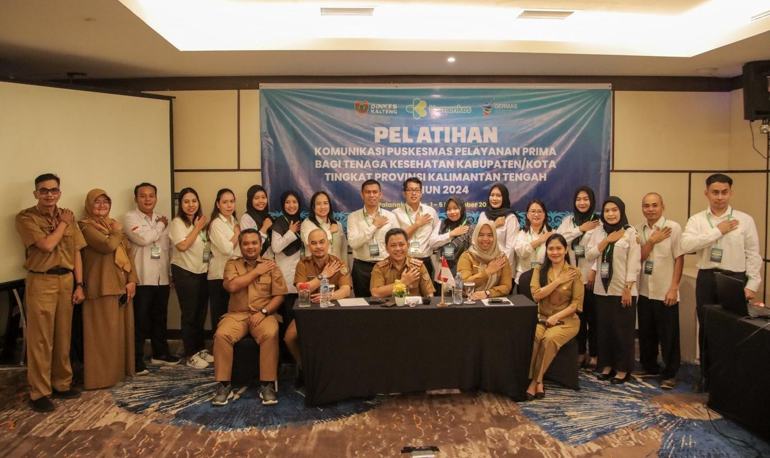 Dinkes Prov. Kalteng Gelar Pelatihan Komunikasi Puskesmas Pelayanan Prima Tenaga Kesehatan di Kabupaten/Kota
