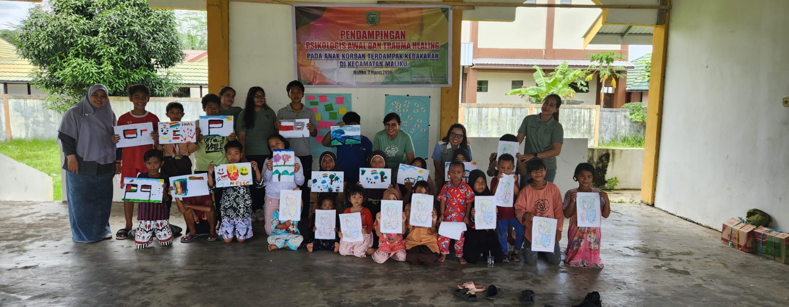 DP3APPKB Prov. Kalteng Bersama UPTD Kabupaten Pulang Pisau Laksanakan Kegiatan Dukungan Psikologis Awal dan Trauma Healing