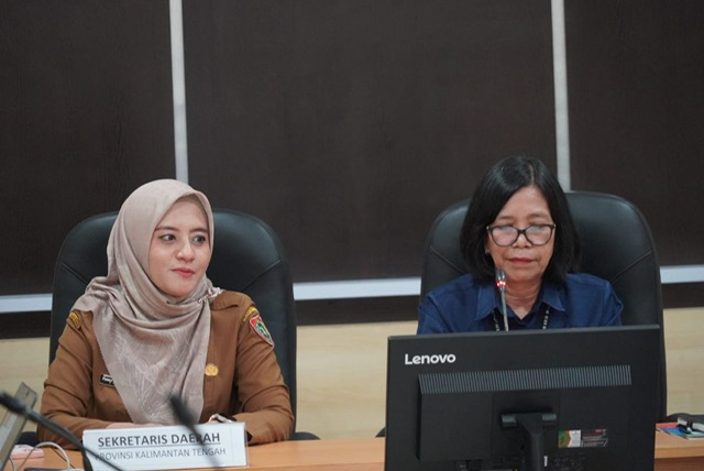 Plh. Karo Ekonomi Setda Prov. Kalteng Fanny Kartika Octavianti Hadiri Konferensi Pers Berita Resmi Statistik BPS Prov. Kalteng
