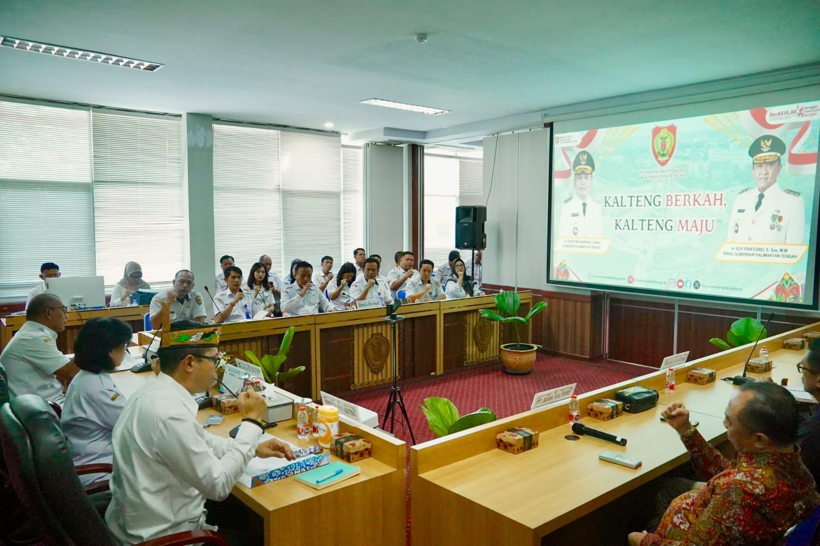 Pj. Sekda Kalteng Pimpin Koordinasi Penguatan Implementasi Strategi Nasional Pencegahan Korupsi