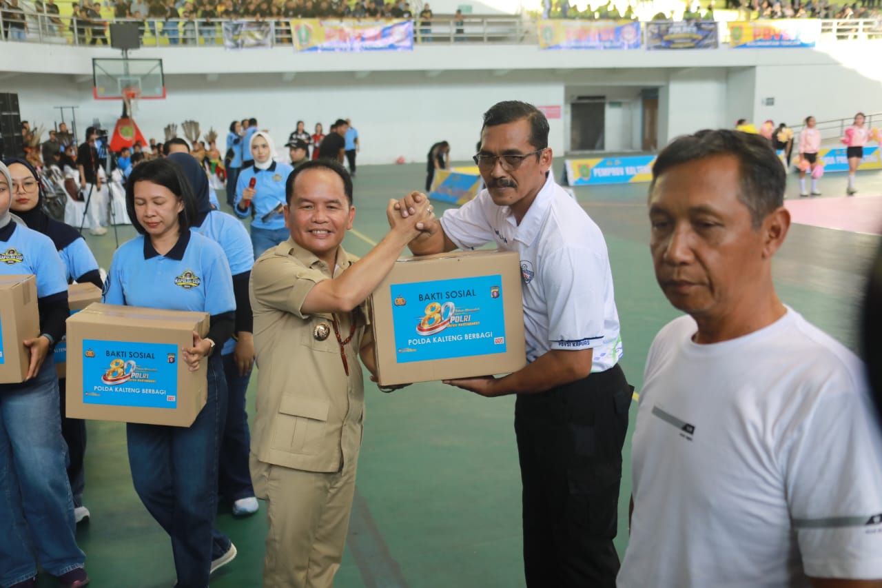 Gubernur Kalteng Agustiar Sabran Resmi Buka Turnamen Bola Voli Kapolda Cup II Tahun 2026