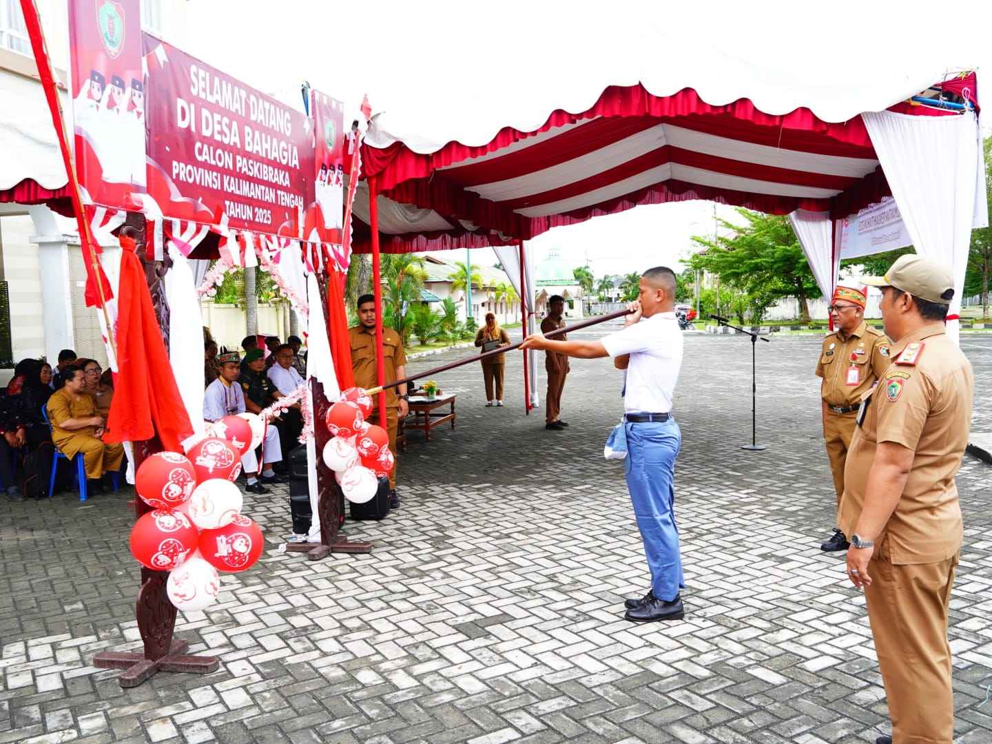 Badan Kesbangpol Prov. Kalteng Laksanakan Tantingan dan Pembukaan Pemusatan Pendidikan dan Pelatihan Calon Paskibraka
