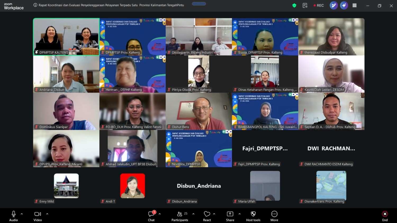 Rakor dan Evaluasi PTSP Triwulan II 2026 Digelar DPMPTSP Kalteng