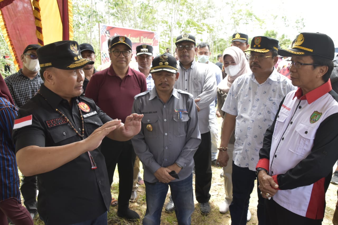 Gubernur Kalteng Kunjungi Titik Lokasi Pembangunan Universitas Barito Raya
