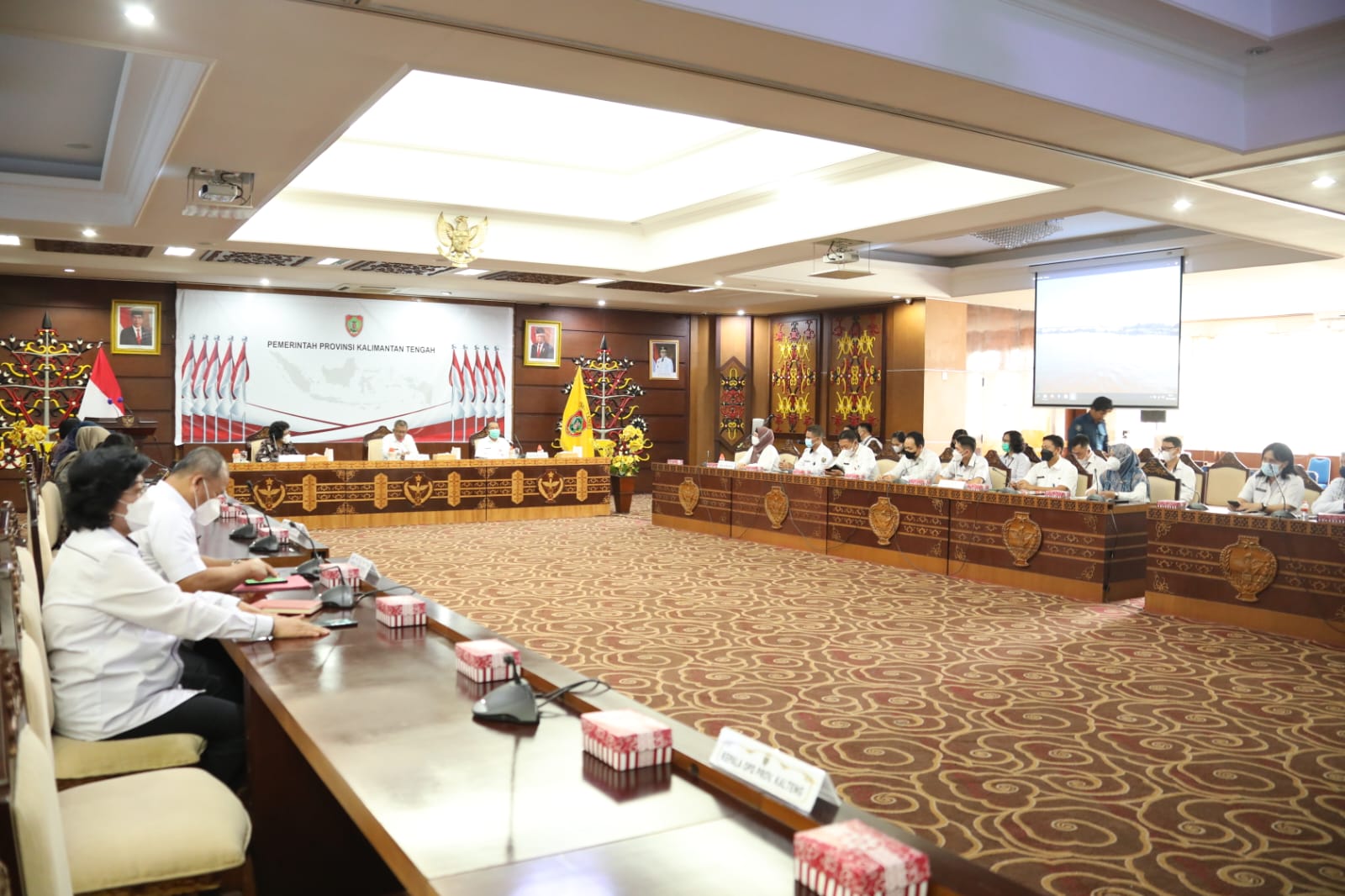 Rakor Pelaksanaan Tugas Kedeputian Koordinasi Dan Supervisi Terhadap Pencapaian MCP Wilayah Kalteng Tahun 2021