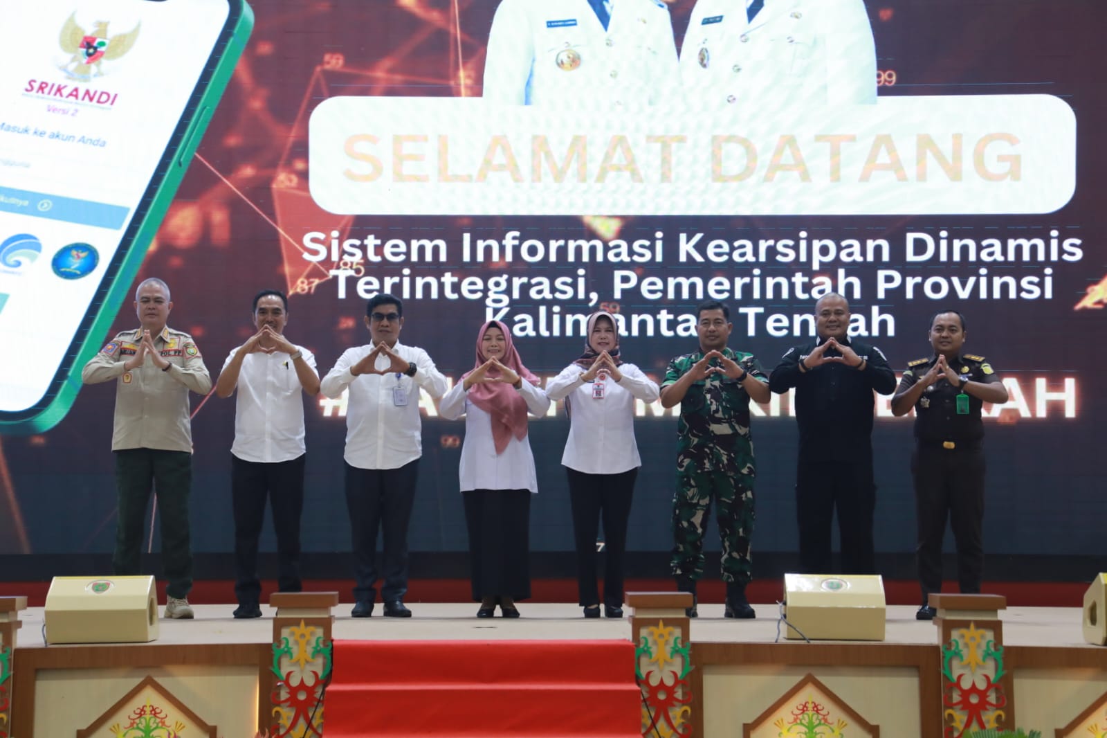 Asisten Ekbang Sri Widanarni Launching Aplikasi Sistem Informasi Kearsipan Dinamis Terintegrasi