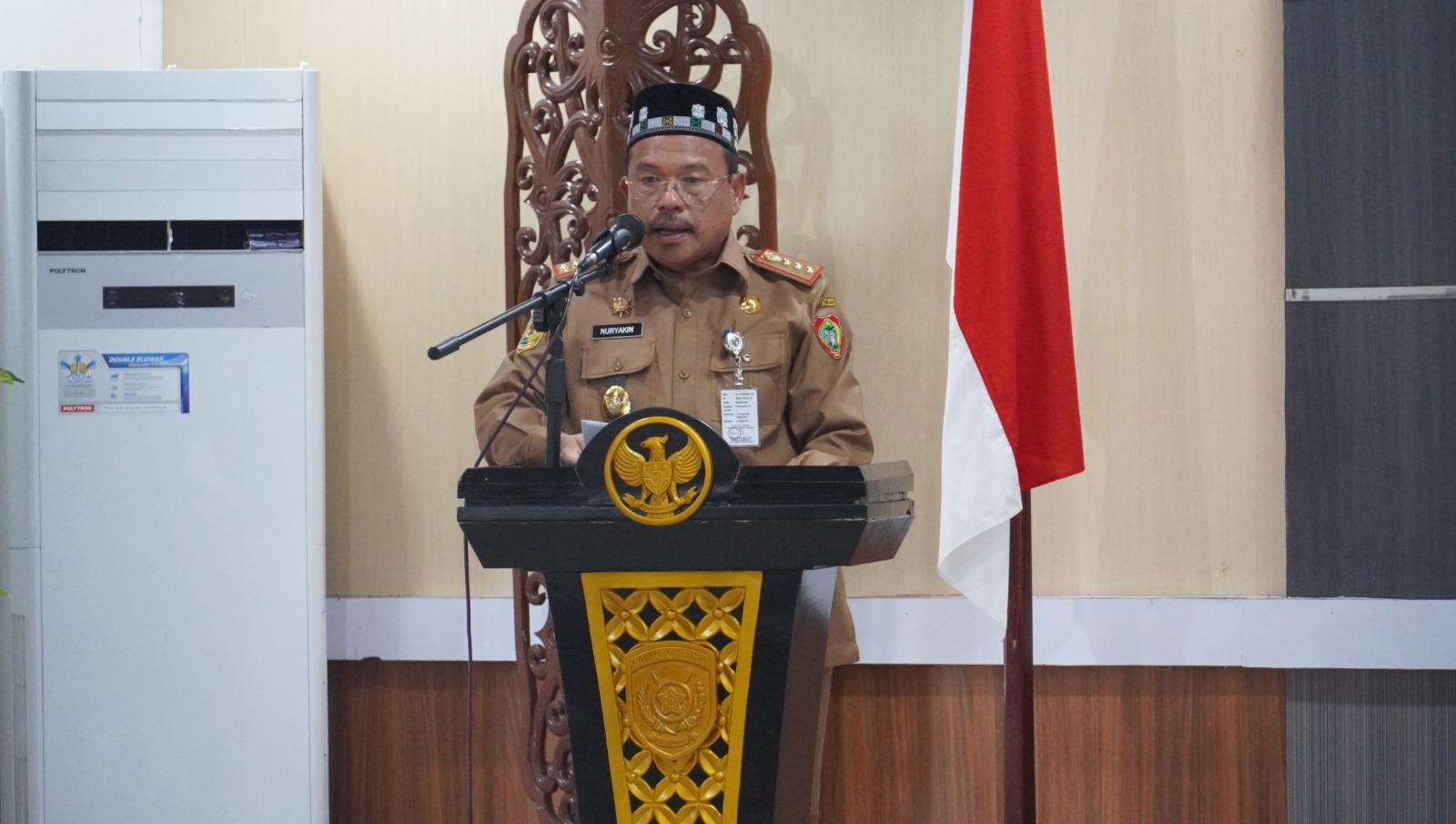 Sekda Nuryakin Hadiri Pelantikan dan Pengambilan Janji Jabatan Sekda Kota Palangka Raya