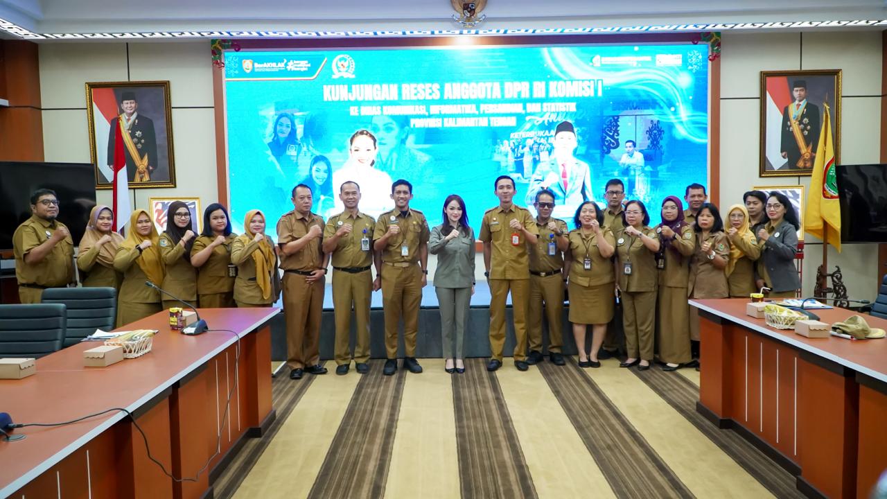Diskominfosantik Prov. Kalteng Terima Kunjungan Kerja Reses Anggota DPR RI Komisi I Andina Theresia Narang
