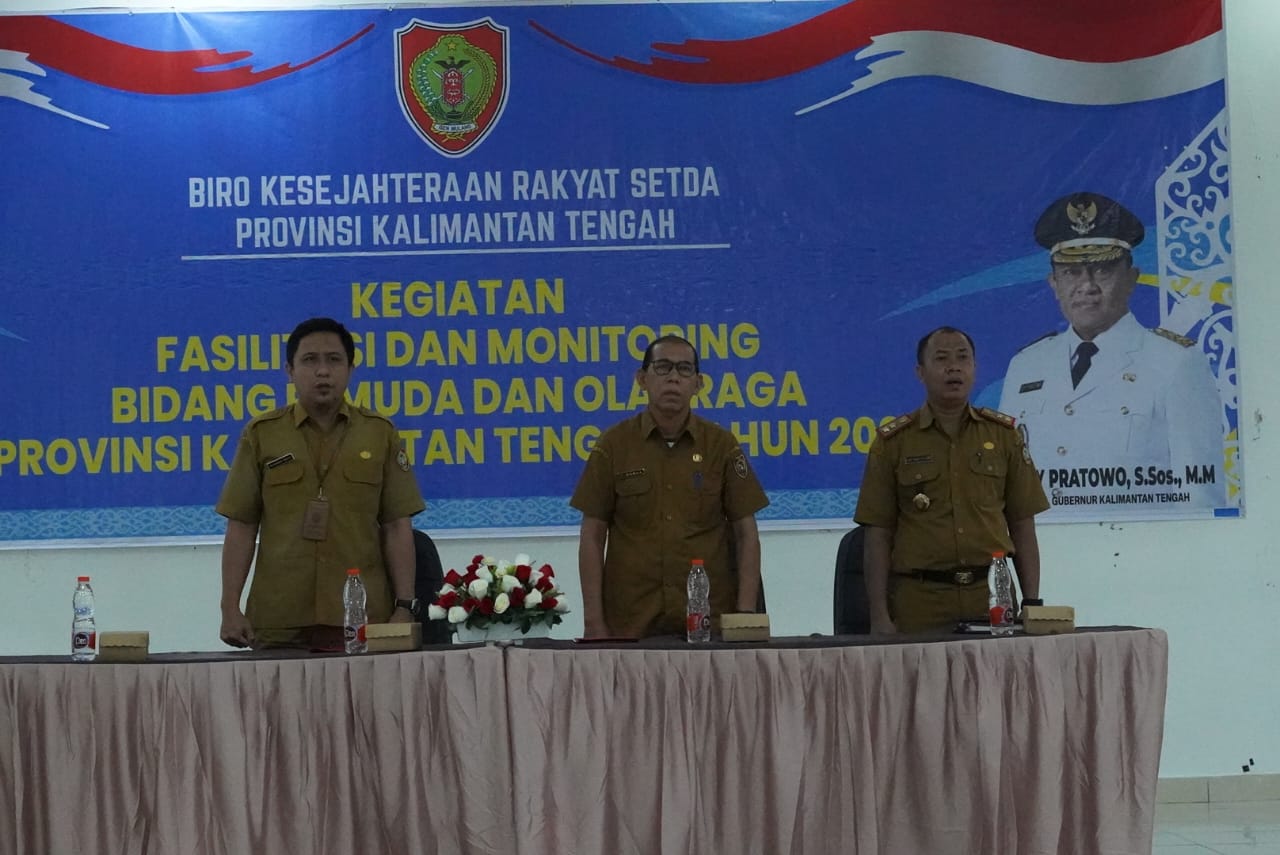 Kadispora Hamka Buka Kegiatan Fasilitasi dan Monitoring Bidang Kepemudaan dan Olahraga Prov. Kalteng Tahun 2024