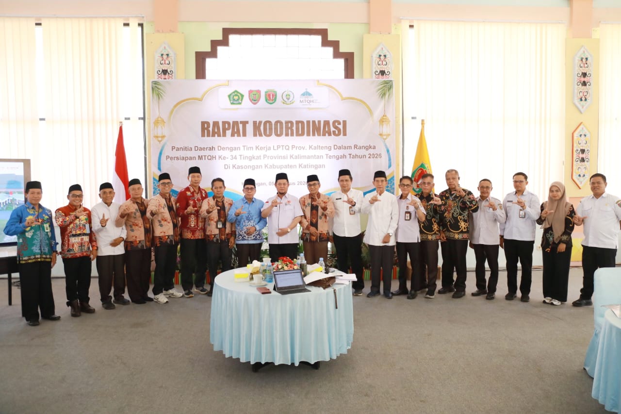 Pemprov Kalteng Matangkan Persiapan MTQH XXXIV Tahun 2026