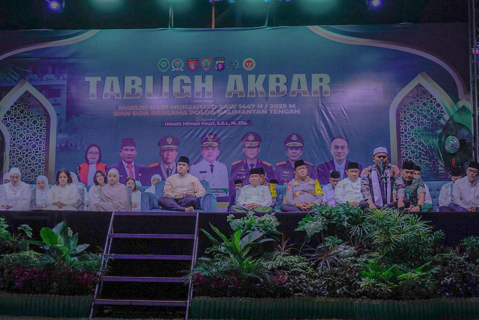 Gubernur Kalteng Agustiar Sabran Hadiri Tabligh Akbar Peringatan Maulid Nabi Muhammad SAW 1447 H/2025 M dan Doa Bersama Kepolisian Daerah Kalteng