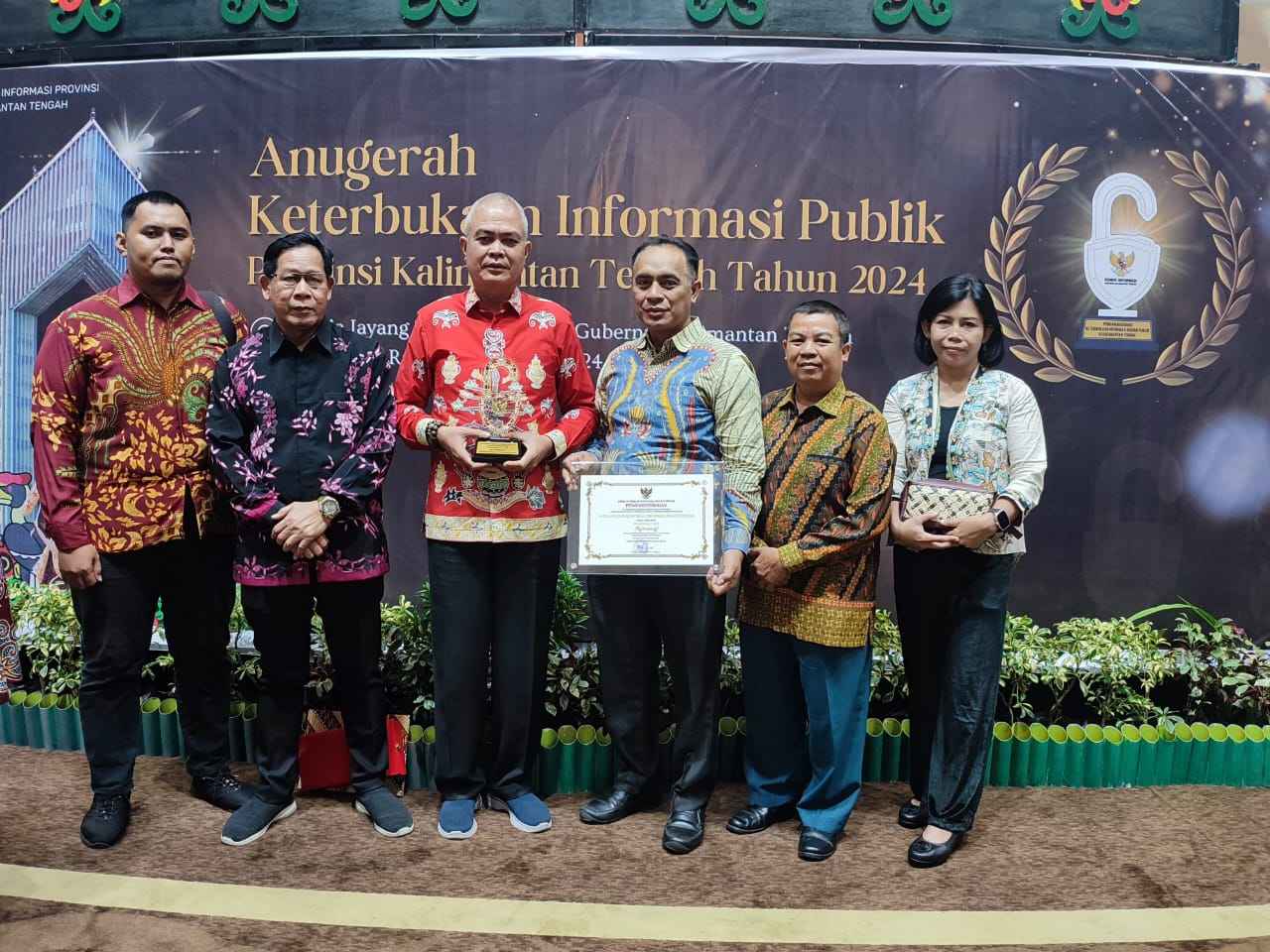 Satpol PP Prov. Kalteng Raih Penghargaan Peringkat ke-8 Kategori Informatif Dalam Anugerah Informasi Publik