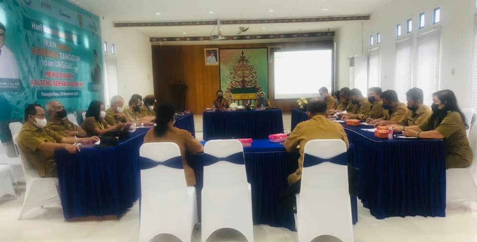 Kepala Dislutkan Prov. Kalteng H. Darliansjah Pimpin Rapat Evaluasi Kinerja Dan Monitoring Progres Pelaksanaan Anggaran 2022
