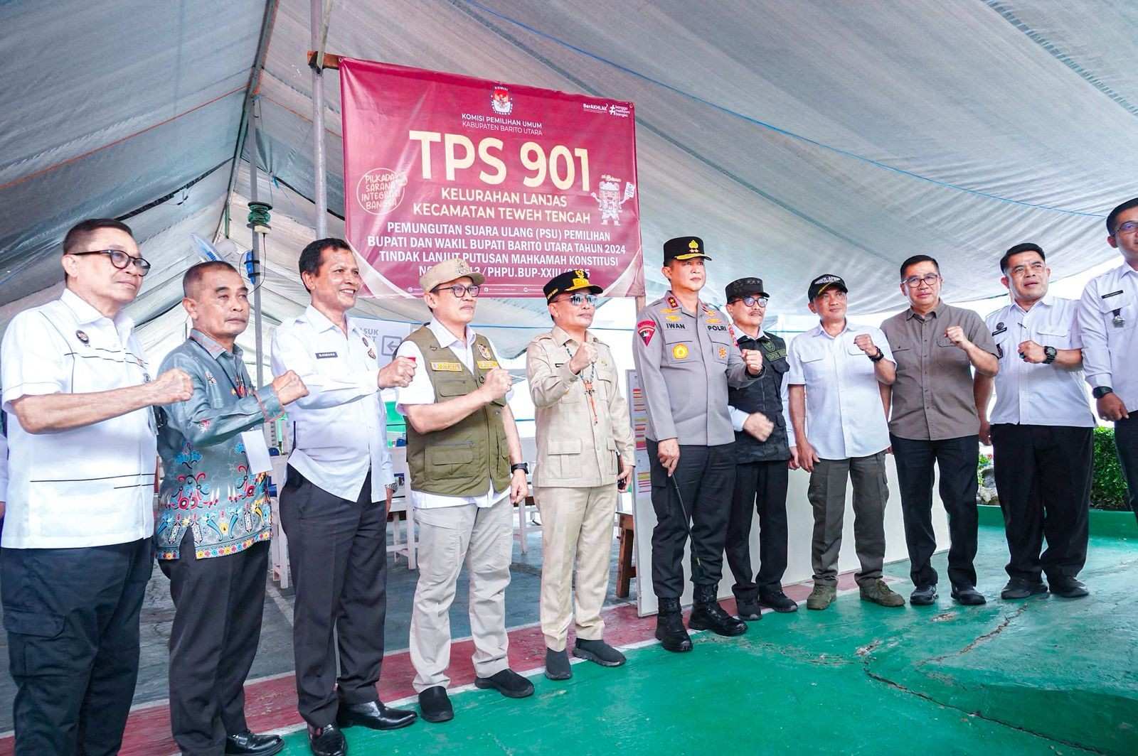 Gubernur Kalteng Agustiar Sabran Pantau Langsung Pelaksanaan Penghitungan Suara Pemungutan Suara Ulang