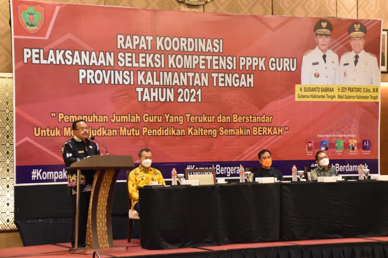 Pj. Sekda Buka Rakor Persiapan Pelaksanaan Seleksi PPPK Guru