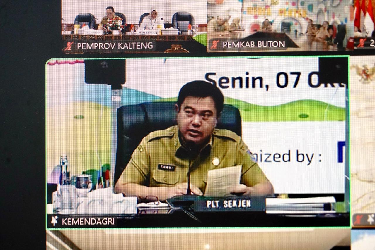 Sahli Yuas Elko Hadiri Rapat Koordinasi Pengendalian Inflasi Secara Virtual