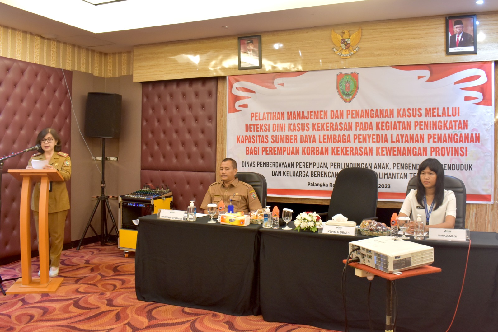 DP3APPKB Prov. Kalteng Gelar Pelatihan Manajemen dan Penanganan Kasus Melalui Deteksi Dini Kasus Kekerasan
