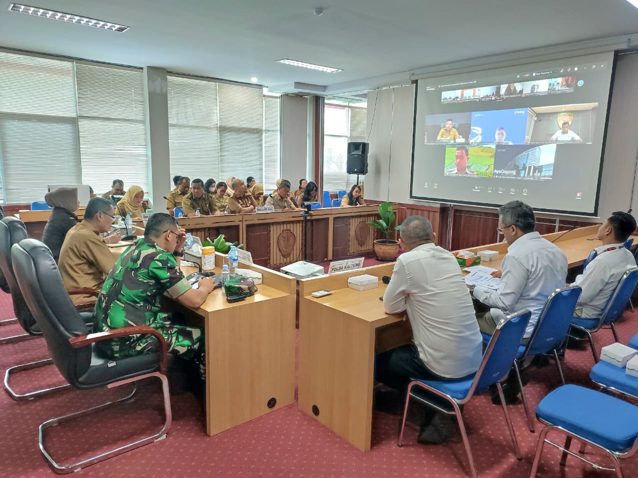 Staf Ahli Gubernur Kalteng, Yuas Elko, Hadiri Rakor Pengendalian Inflasi 2026 Secara Daring