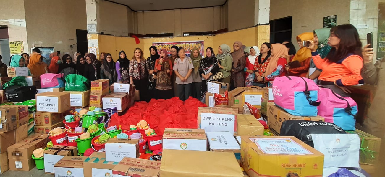 Ketua DWP Anitha Nuryakin Serahkan Bantuan Kepada Para Korban Kebakaran Flamboyan Bawah