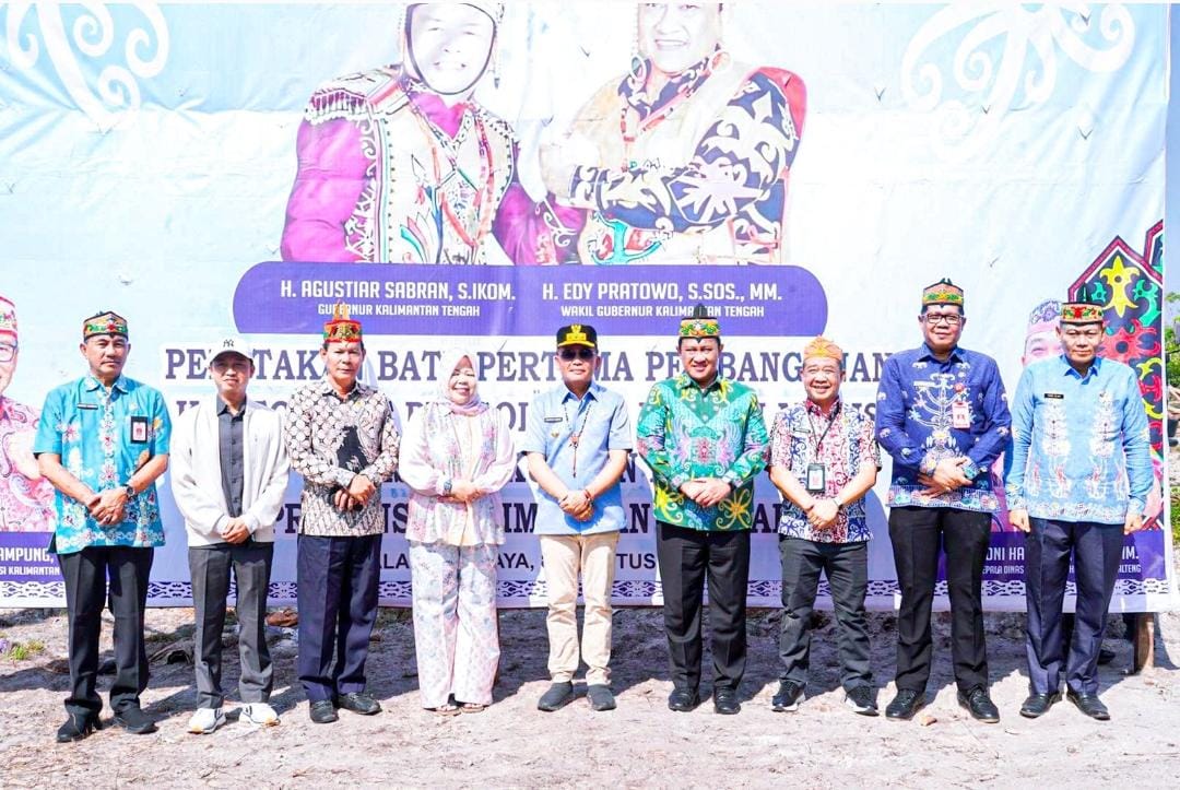 Gubernur Kalteng Agustiar Sabran Resmikan Dimulainya Pembangunan Kantor UPT Pengolahan Limbah Medis DLH Prov. Kalteng