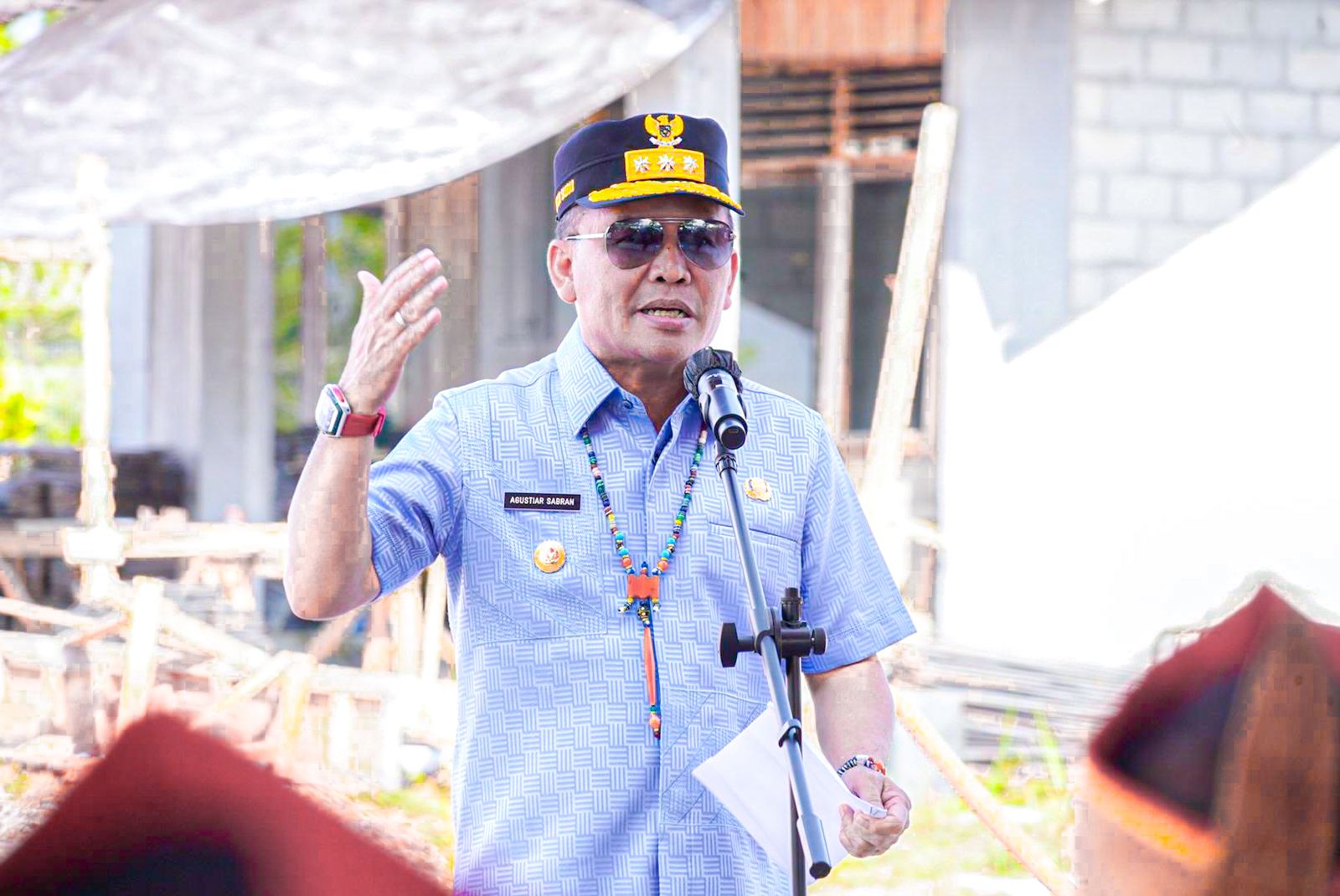 Gubernur Kalteng Agustiar Sabran Resmikan Dimulainya Pembangunan Kantor UPT Pengolahan Limbah Medis DLH Prov. Kalteng