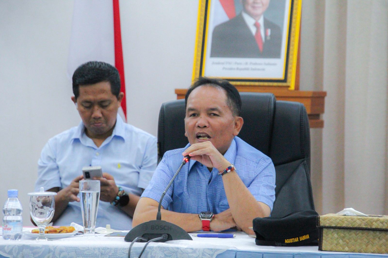 Gubernur Kalteng Agustiar Sabran Pimpin Rapat Persiapan Sambut Kedatangan Menteri Lingkungan Hidup Hanif Faisol Nurrofiq