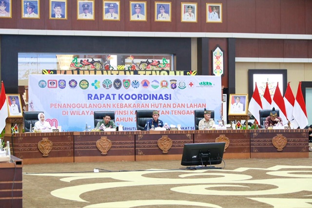 Pemprov Kalteng Gelar Rakor Penanggulangan Karhutla