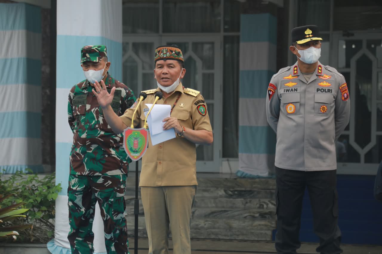 Perkuat Penanganan Karhutla, Gubernur Agustiar Sabran Pimpin Apel Gelar Pasukan
