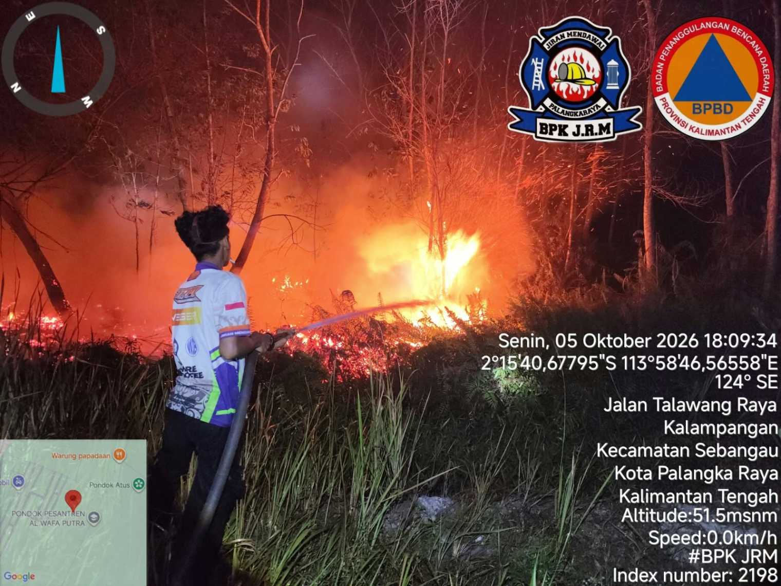 BPBPK Kalteng Bersama Satgas Gabungan Terus Perkuat Pengendalian Karhutla di Wilayah Rawan