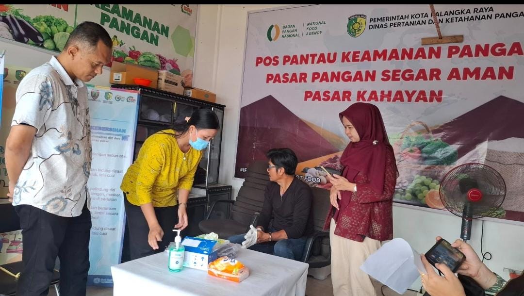 Pastikan Pangan Aman dan Berkualitas, Satgas Saber Kalteng Monitoring Pasar Tradisional Palangka Raya