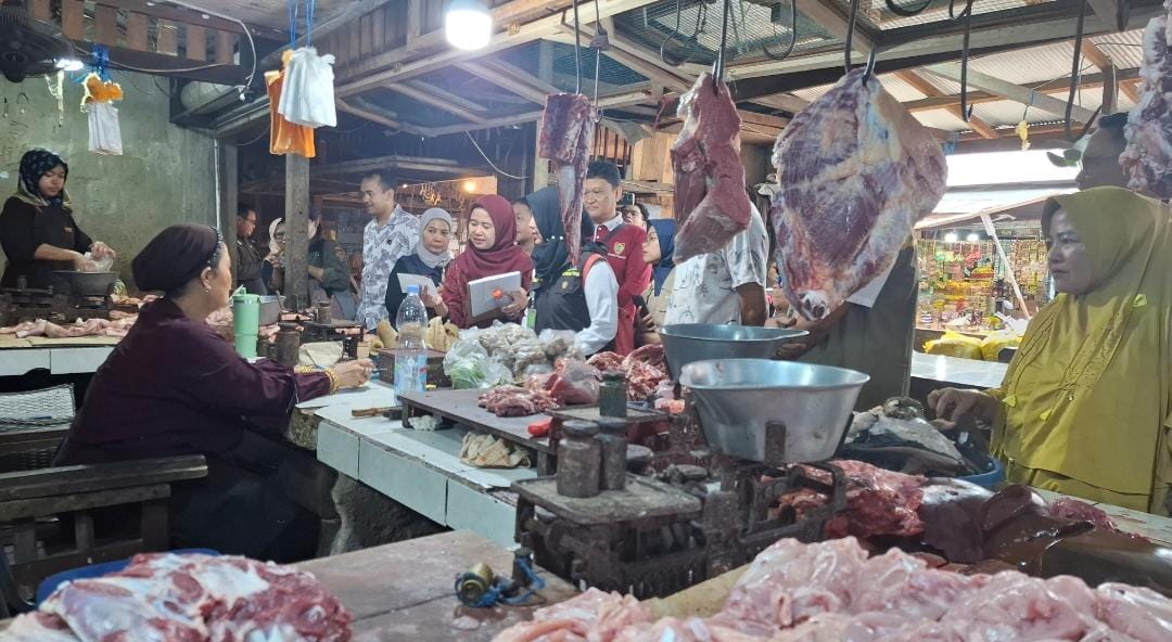 Pastikan Pangan Aman dan Berkualitas, Satgas Saber Kalteng Monitoring Pasar Tradisional Palangka Raya
