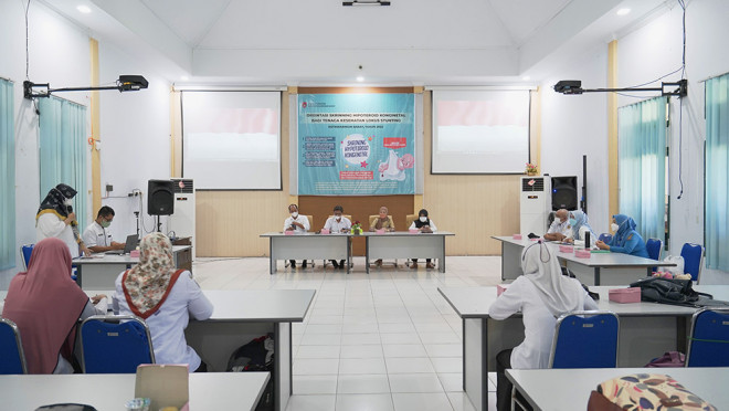 Dinkes Kobar Gelar Kegiatan Orientasi Skrinning Hipotiroid Kongenital Bagi Tenaga Kesehatan Lokus Stunting
