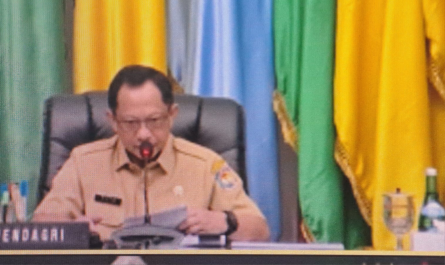 Asisten Ekbang Sri Widanarni Hadiri Rakor Pengendalian Inflasi